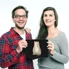 Mr. & Mrs. Panda Mouse Pad Katze Sitzen - Schwarz - Produktbild-Vorschau 4