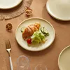 Teller set 4pcs Ø21,8 cm Keramik Essteller Pastateller Produktbild-Vorschau 3