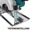 Elektrische Mini Handkreissäge Holzsäge 125mm Kreissäge Produktbild-Vorschau 6