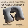 Nackenhörnchen Grau Flugzeug und Reise Nackenkissen mit Produktbild-Vorschau 5