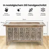 iAnanas salontafel van mangohout, wit geschilderd, met Productafbeelding-voorbeeld 6