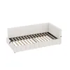 A white daybed with a slatted base is shown against a white background. Voir les images du produit