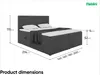MEBLINI Boxspringbett mit Bettkasten - Gepolstert Produktbild-Vorschau 7