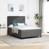 vidaXL Boxspringbett mit Matratze Dunkelgrau 160 x 200 cm Produktbild-Vorschau 2