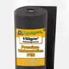 A roll of black fabric with a label attached, likely for gardening use. Produktbild-Vorschau