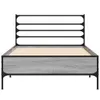 The Living Store Bettgestell Grau Sonoma 90x200 cm Produktbild-Vorschau 5