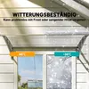 Outsunny Pultvordach Vordach für Haustür 110x60x18cm mit UV Produktbild-Vorschau 6