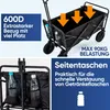 Avalo Bollerwagen - Faltbar - Bis 90KG - 80x47x49 CM - 65L Produktbild-Vorschau 4