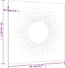 Garten-Wanddeko 55x55 cm Cortenstahl Sonne-Design Produktbild-Vorschau 6