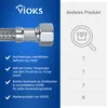 A product image with feature callouts on the left and a comparison section on the right. Produktbild-Vorschau