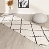 Volero - Hochflor Läufer - Grand Lines Creme Schwarz - Produktbild-Vorschau 1