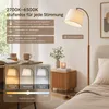 Stojací Lampa Dřevo Ořech 170cm - Podlahová Mid-Century Náhled obrázku produktu 4