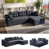 GLP Modulares Ecksofa 256 cm aus Cord, 4-Sitzer mit Produktbild-Vorschau 12