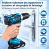 Set visseuse sans fil 21V, perceuse-visseuse à percussion Voir les images du produit 2