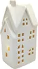 Keramik LED Haus - weiß matt - 8 x 17 x 6 cm - Lichthaus Produktbild-Vorschau 2