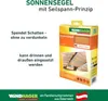 Seilspann-Sonnensegel 270x140cm beige/sand Produktbild-Vorschau 6