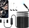 A product shot of an endoscope camera kit with various accessories and connectors, displayed against a white background. Produktbild-Vorschau