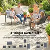 Outsunny Gartenmöbel Set Sitzgruppe für 4 Personen Produktbild-Vorschau 4