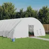 Gewächshaus mit Stahlrahmen Weiß 96 m² 16x6x2,85 m Produktbild-Vorschau 2