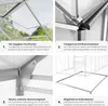 Skleník se základem 11,13 m³ 185 x 375 x 195 cm Náhled obrázku produktu 6