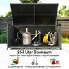 Rattan Auflagenbox 650L wetterfest UV-beständig Kissenbox Produktbild-Vorschau 4