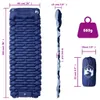 vidaXL Samonafukovacia podložka na spanie s vankúšom Navy Náhľad obrázku produktu 4