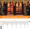 A festive Christmas decoration scene with lights and a diagram showing product dimensions. Náhled obrázku produktu