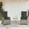 Two outdoor chairs and a small table on a patio. Produktbild-Vorschau