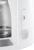 Close-up of a white coffee maker's water level indicator and a portion of the glass carafe. Náhľad obrázku produktu