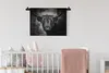 MuchoWow® Wandteppich Wandbehang Schottisches Hochlandrind Produktbild-Vorschau 2