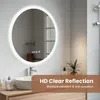 AIORBER LED koupelnové zrcadlo, kulaté, s osvětlením, Náhled obrázku produktu 2