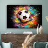 Leinwand Bilder 120x80 cm - Graffiti Fußball, moderne Produktbild-Vorschau 4