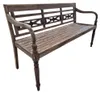 Massive Teakholz Sitzbank CHRISTOS 150cm brown Outdoor Produktbild-Vorschau 2