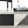 Collage of product details and features of a rattan furniture set. Náhled obrázku produktu