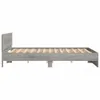 CLORIS Bettgestell mit Kopfteil Grau Sonoma 200x200 cm - Produktbild-Vorschau 6