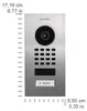 DoorBird IP Video D1101VFM Türstation Unterputz Edelstahl Produktbild-Vorschau 1