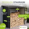 Juskys Holzunterstand Enno für Brennholz außen - Produktbild-Vorschau 7