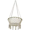 Hängesessel Makramee Hängestuhl Boho 80x60 cm Ecru – Produktbild-Vorschau 2