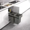 SVITA EMCombo40 Einbaumülleimer 40L (2x10L+20L) 3 Fächer Produktbild-Vorschau 2