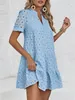 Sommerkleid aus Spitze für Damen, durchbrochenes Muster, Produktbild-Vorschau 2