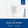 Koninglijke beker met handvat, 119 x 82 x 107 mm, 300 ml | Productafbeelding-voorbeeld 10