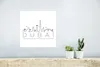 MuchoWow® Poster Skyline "Dubai" schwarz auf weiß 30x30 cm Produktbild-Vorschau 5