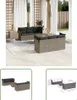 The Living Store 7-tlg. Garten-Sofagarnitur mit Kissen Grau Produktbild-Vorschau 1