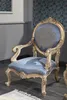 Casa Padrino Luxus Barock Wohnzimmer Set Hellblau / Weiß / Produktbild-Vorschau 4