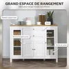 HOMCOM Buffet Salle à Manger avec 2 Portes Vitrées, Meuble Voir les images du produit 3
