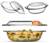 Plat en verre résistant à la chaleur d'une contenance de Voir les images du produit 1