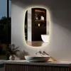 S'AFIELINA 70×45 cm Badspiegel mit Beleuchtung Oval LED Produktbild-Vorschau 2