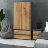 STIV Möbel | Armoire Gris Mat/Dub Wotan 90x50x180 cm | 2 Voir les images du produit 5