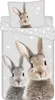Hase Häschen - Bettwäsche-Set mit Kaninchen-Motiv, 135x200 Produktbild-Vorschau 1