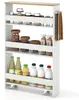 COSTWAY Smalle keukentrolley, 13 cm breed, met 4 etages. Productafbeelding-voorbeeld 1